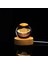 Ledli Usb'li Ahşap Standlı Satürn Küre Temalı Kristal Küre Gün Işığı 3D Oda Masa ve Gece Lambası 4