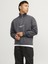 Jack Jones Erkek Iron Gate Fermuarlı Yüksek Yaka Gri Sweatshirt 12241777G 2
