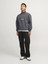 Jack Jones Erkek Iron Gate Fermuarlı Yüksek Yaka Gri Sweatshirt 12241777G 4