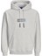 Jack Jones Erkek Gri Kapüşonlu Sweatshirt 12262428 1