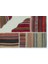 Iskece Bej Patchwork Yün Modern Desenli Yün Hav Toz Vermez Leke Tutmayan Salon Yolluk Mutfak El Dokuma Halı 3