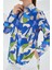 3721 Grafik Desenli Gömlek - Indigo 5