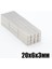 5 Adet - Köşeli Neodyum Mıknatıs, 20X6X3 Mm, Süper Güçlü Magnet, N35 Kalite 2
