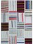 Iskece Bej Patchwork Yün Modern Desenli Yün Hav Toz Vermez Leke Tutmayan Salon Yolluk Mutfak El Dokuma Halı 1