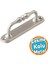 Metal Kapı Çekme Kolu 12 cm Tutamağı Kulp Saclı Kulpları Dolap Mobilya Dolap Çekmece Saten 1