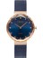 V300LXVLML Quartz Çelik Hasır Lacivert Safir Cam 32 mm Kadın Kol Saati 1