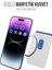 iPhone ile Uyumlu Magsafe Özellikli Deri Cüzdan iPhone 15 Pro Max/15 Plus/15 Pro/15, 14 Pro Max/14 Plus/14 Pro/14, 13 Pro Max/13 Pro/13, 12 Pro Max/12 Pro/12 (Beyaz) 2