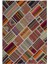 Iskece Bej Patchwork Yün Modern Desenli Yün Hav Toz Vermez Leke Tutmayan Salon Yolluk Mutfak El Dokuma Halı 1