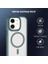 Kılıf Wireless Şarj Özellikli Krom M-Safe Uyumlu Silikon Sararmaz Kapak (Yeşil, iPhone 11) 3
