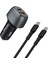 C499 43W Araç Şarj Aleti 2x USB Type-C To Type-C Kablo Set 1