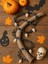 Cadılar Bayramı Kuru Kafalı Plastik Zincir halloween Parti Dekoru 145 cm 1