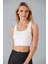 Kadın Ekru Spor Büstiyer Crop Halter Yaka Pedli Toparlayıcı Likralı Dalgıç Havuz Deniz Uygun 7