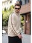 Bej Fermuarlı Yarım Balıkçı Yaka Erkek Sweatshirt E7164 3