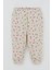 Kız Bebek Pijama Takımı Omuzdan Patlı Renkli Çiçek Desenli 4 Ay-1 Yaş, Krem 3
