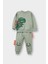 Erkek Bebek 2'li Takım 3D Dinozor Baskılı Sweatshirt Eşofman Altı F5070A525AU 1