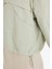 Regular Fit Kapüşonlu Fermuarlı Crop Yağmurluk E8546AX25AU 5