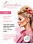 Kadın Saten Toka - Mavi Inci – Tekli Lüks Lastik Model Scrunchie 6