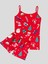 Kız Çocuk Pamuklu Yılbaşı Noel Christmas Çam Ağacı Şeker Desenli Ip Askılı Kutulu Atlet Boxer Takımı 2