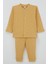 Erkek Bebek Pijama Takımı Mini Geometrik Şekiller 4 Ay-1 Yaş, Hardal Sarı 1