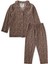 Dökümlü Gömlek Yaka Pijama Takım 2-8 Yaş Leopar Desen 1