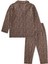 Dökümlü Gömlek Yaka Pijama Takım 2-8 Yaş Leopar Desen 2