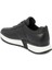 Siyah Hakiki Deri Erkek Sneaker - E24I1AY56617-A23 2