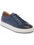 Lacivert Hakiki Deri Erkek Sneaker - E24I1AY56720-C72 1