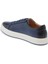 Lacivert Hakiki Deri Erkek Sneaker - E24I1AY56720-C72 2