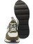 Yeşil Hakiki Deri Erkek Sneaker - E24I1AY56815-H48 4