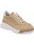 Bej Hakiki Süet Deri Kadın Sneaker - K24I1AY67370-B79 1