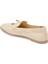 Bej Hakiki Deri Kadın Loafer - K24I1AY67450-A25 2