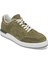 Yeşil Hakiki Süet Deri Erkek Sneaker - E24I1AY56857-J86 1