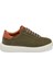 Yeşil Hakiki Deri Erkek Sneaker - E24I1AY56844-H48 3