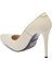 Krem Hakiki Deri Kadın Stiletto - K24I1AY67482-A68 2
