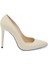 Krem Hakiki Deri Kadın Stiletto - K24I1AY67482-A68 3