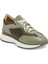 Yeşil Deri-Tekstil Kadın Sneaker - K24I1AY67492-H48 1