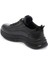 Siyah Hakiki Deri Erkek Sneaker - E24S1AY57058-A23 2