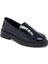 Lacivert Hakiki Rugan Deri Kadın Loafer - K24S1AY67617-C16 1