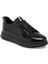 Siyah Hakiki Deri Erkek Sneaker - E24S1AY57101-A23 1