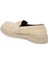 Bej Hakiki Deri Kadın Loafer - K24S1AY67625-J1C 2