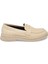 Bej Hakiki Deri Kadın Loafer - K24S1AY67625-J1C 3