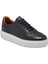 Lacivert Hakiki Deri Erkek Sneaker - E24S1AY56960-A38 1