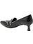 Siyah Hakiki Rugan Deri Kadın Stiletto - K24S1AY67514-A07 2