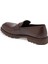 Kahve Hakiki Deri Erkek Casual Ayakkabı - E24S1AY56964-B90 2