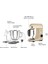 Mastermaid Chef Ultra D2000W Dijital Ekranlı Hamur Yoğurma Makinesi Mineral Gold 7l 3