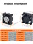 3D Yazıcı Hotend Soğutma Fanı Mini Soğutma Fanı Pwm Bambu Lab X1 X1C Için Sıcaklık Kontrolü (Yurt Dışından) 2