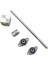 1set 200MM Uzunluk 8mm Dia Gümüş Dikey 2mm Kurşun Vidalı Çubuk ve Yastık Blok Monte Yatak T8 Kurşun Vidalı Kiti 3D Yazıcı Için (Yurt Dışından) 3