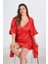 2li Kırmızı Sabahlık Takımı Bigsize 6207 1