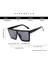 Kare Güneş Kadınlar Vintage Boy Güneş Gözlükleri Kadın Büyük Çerçeve Shades Lady UV400 (Yurt Dışından) 5