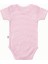 Pamuklu Bebek Çıtçıtlı Kısa Kollu Body Zarf Yaka Pembe Çizgili 3